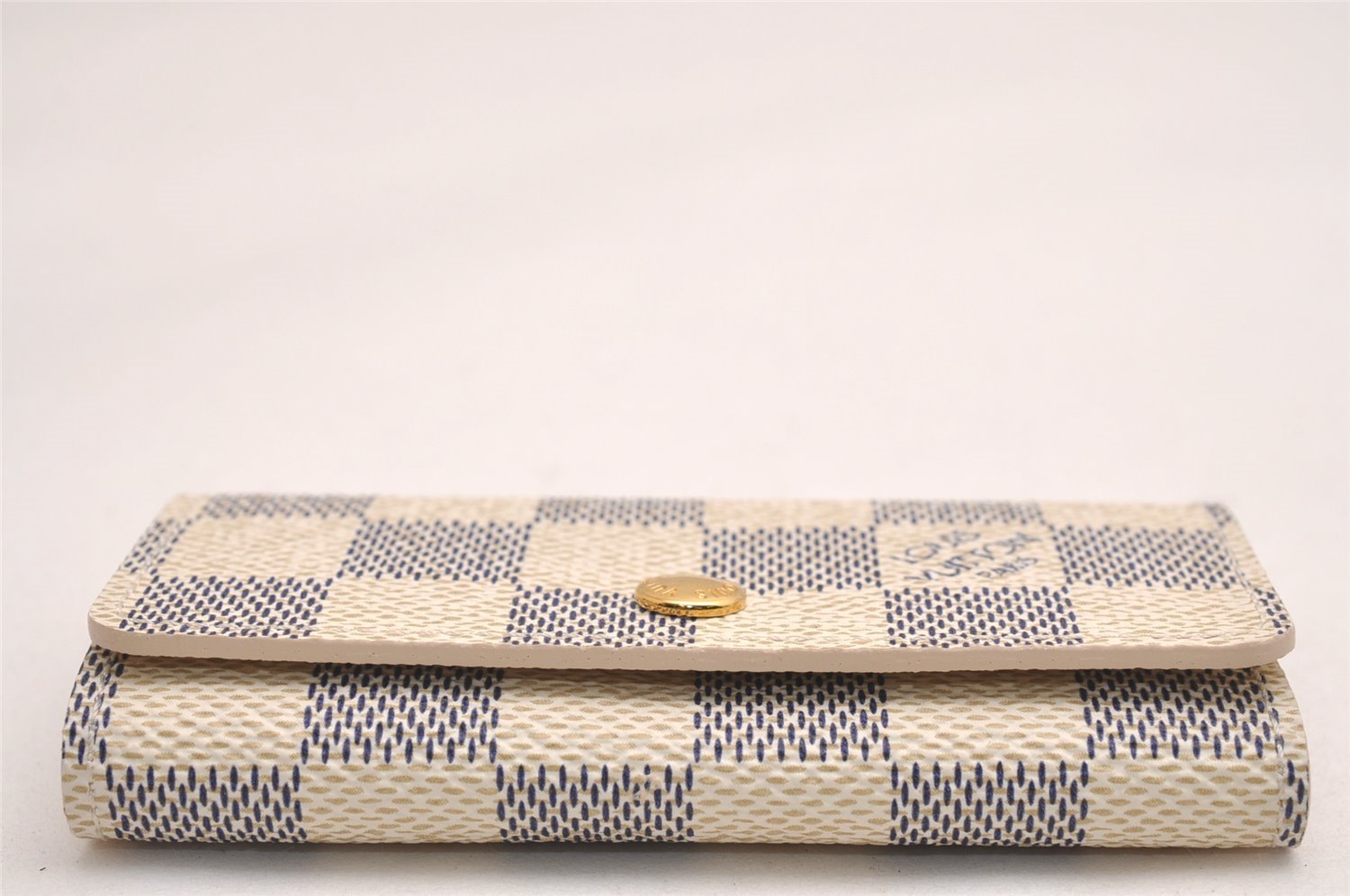 Authentic Louis Vuitton Damier Azur Multicles 4 Key Case Holder N60020 LV 4418J