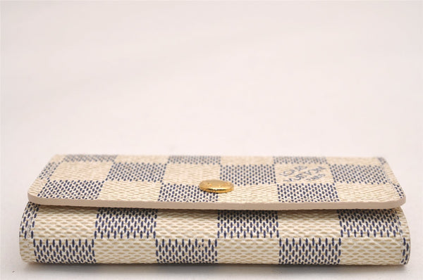 Authentic Louis Vuitton Damier Azur Multicles 4 Key Case Holder N60020 LV 4418J