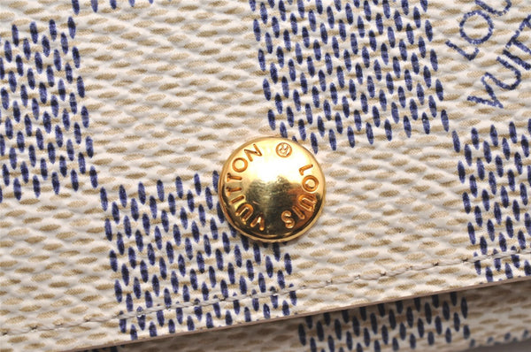 Authentic Louis Vuitton Damier Azur Multicles 4 Key Case Holder N60020 LV 4418J