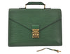 Authentic Louis Vuitton Epi Serviette Conseiller Briefcase Green M54424 LV 4418K