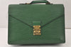 Authentic Louis Vuitton Epi Serviette Conseiller Briefcase Green M54424 LV 4418K