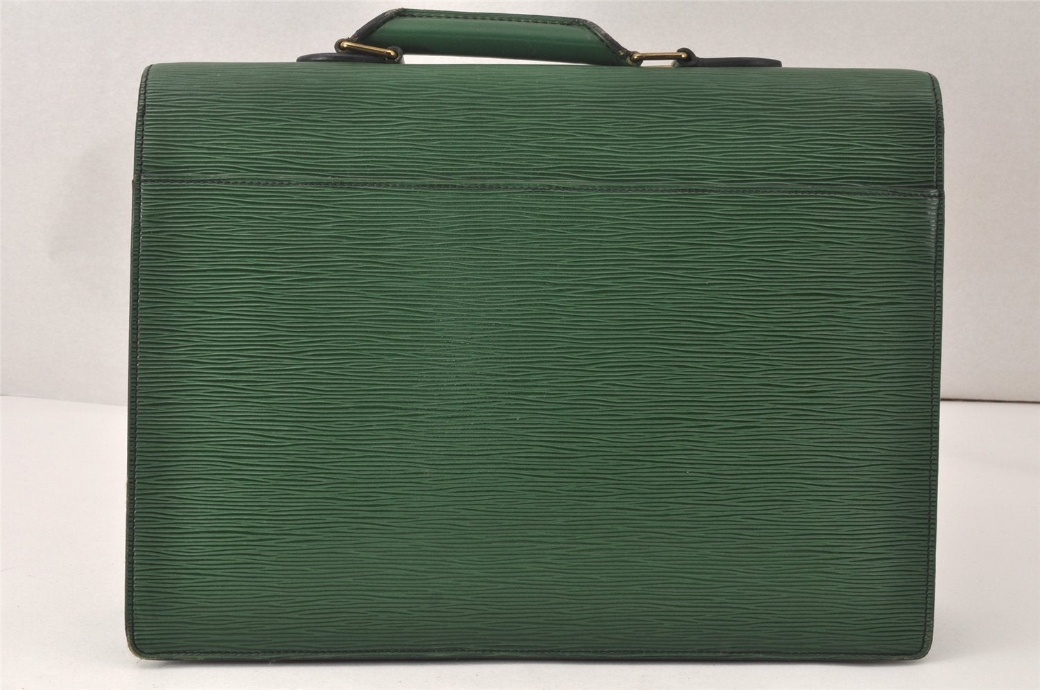 Authentic Louis Vuitton Epi Serviette Conseiller Briefcase Green M54424 LV 4418K