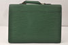 Authentic Louis Vuitton Epi Serviette Conseiller Briefcase Green M54424 LV 4418K