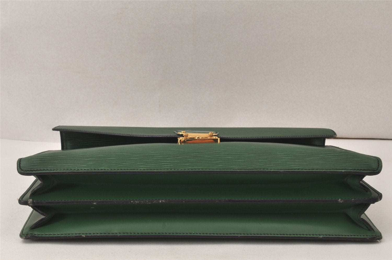 Authentic Louis Vuitton Epi Serviette Conseiller Briefcase Green M54424 LV 4418K