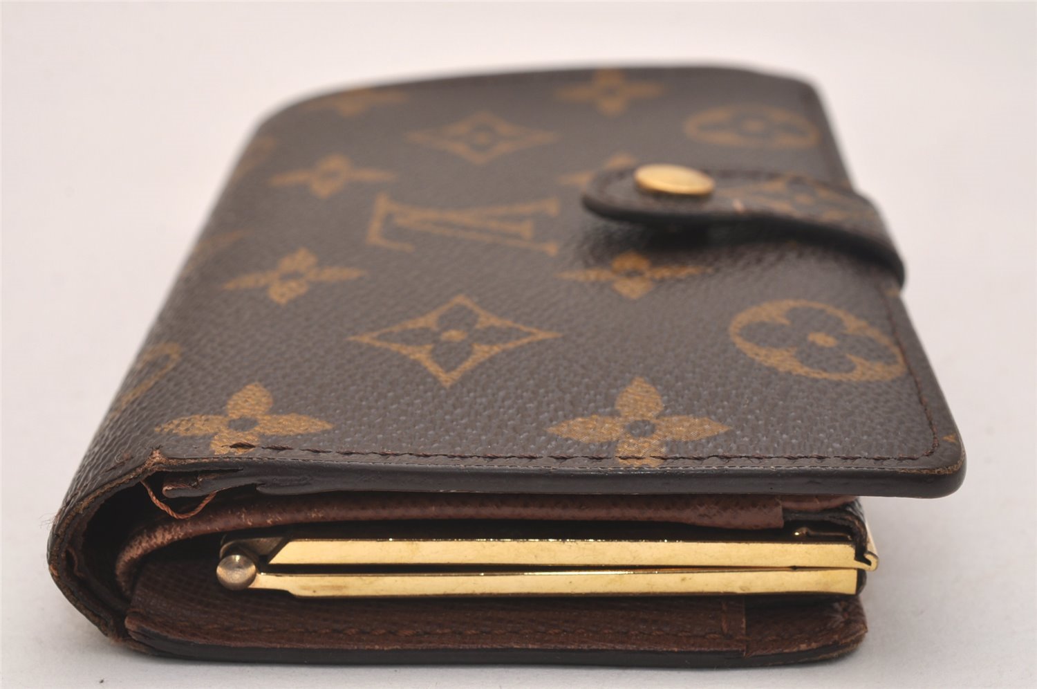 Auth Louis Vuitton Monogram Porte Monnaie Billets Viennois M61663 Wallet 4420J