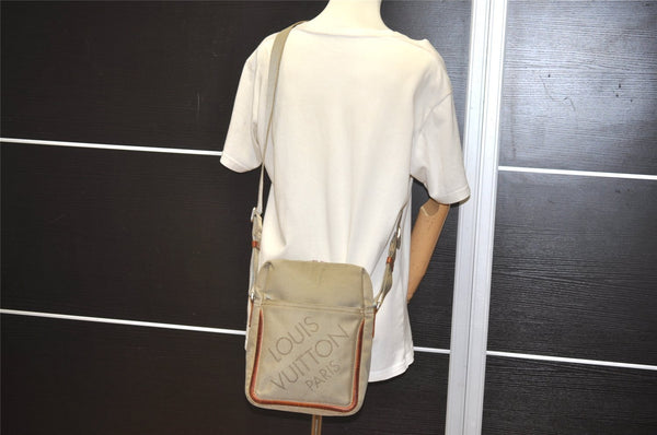 Authentic Louis Vuitton Damier Geant Citadin NM Shoulder Bag M93041 Beige 4421I