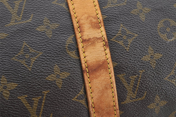 Authentic Louis Vuitton Monogram Keepall Bandouliere 50 M41416 Boston Bag 4422I