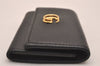 Authentic GUCCI Petite Mormont 6 Key Case Holder Leather 456118 Black 4422J