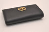 Authentic GUCCI Petite Mormont 6 Key Case Holder Leather 456118 Black 4422J
