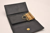 Authentic GUCCI Petite Mormont 6 Key Case Holder Leather 456118 Black 4422J
