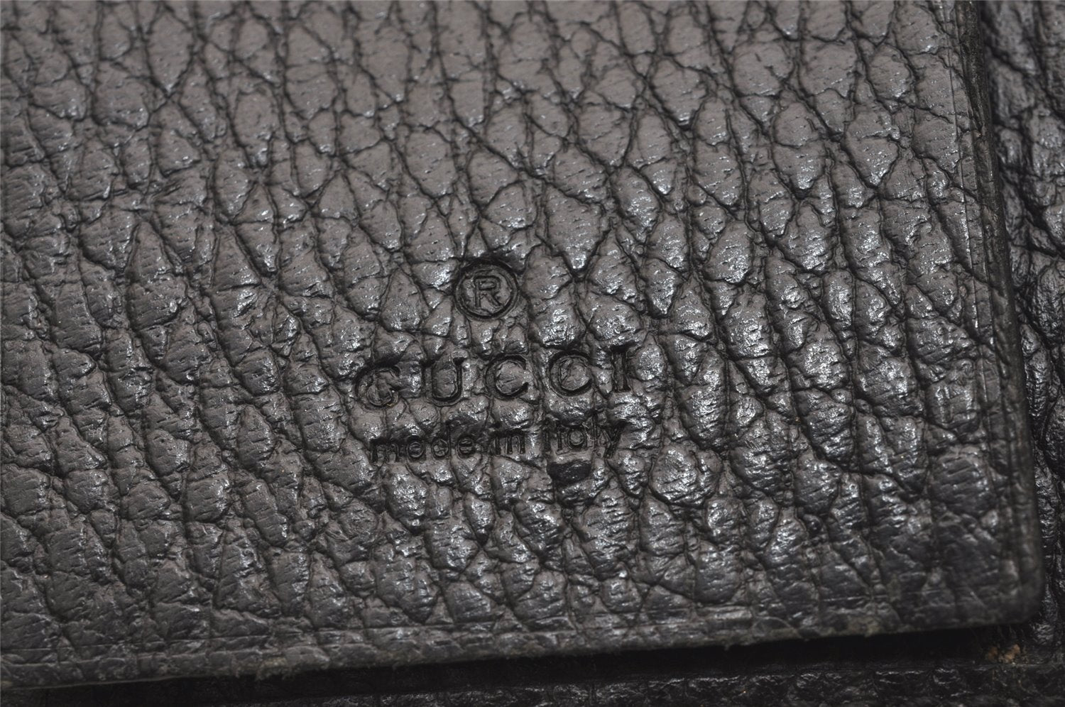 Authentic GUCCI Petite Mormont 6 Key Case Holder Leather 456118 Black 4422J