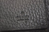 Authentic GUCCI Petite Mormont 6 Key Case Holder Leather 456118 Black 4422J