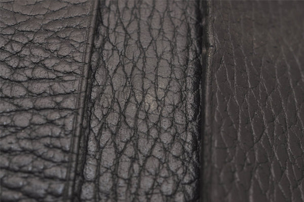 Authentic GUCCI Petite Mormont 6 Key Case Holder Leather 456118 Black 4422J