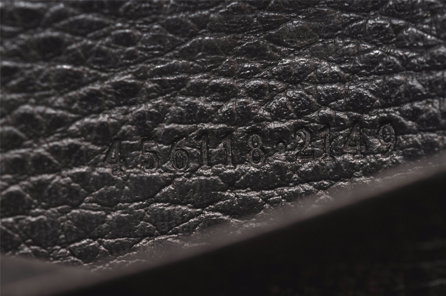 Authentic GUCCI Petite Mormont 6 Key Case Holder Leather 456118 Black 4422J