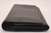 Authentic PRADA Vintage Leather Long Wallet Purse Black Box 4423J