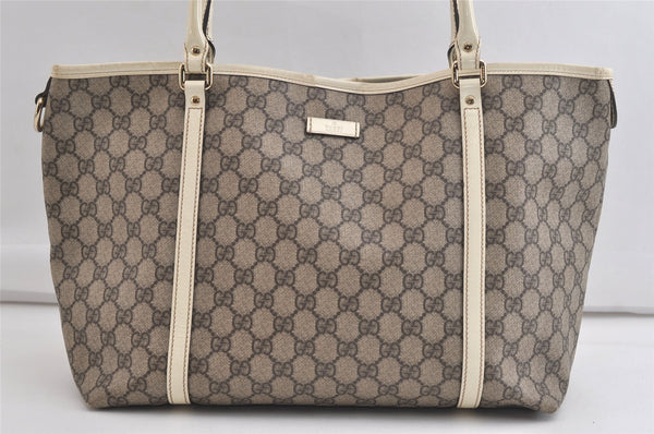 Authentic GUCCI Vintage Shoulder Tote Bag GG PVC Leather 197953 Brown 4423K
