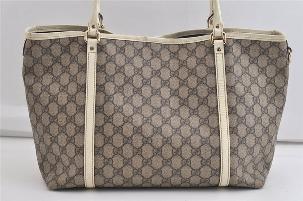 Authentic GUCCI Vintage Shoulder Tote Bag GG PVC Leather 197953 Brown 4423K