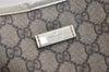 Authentic GUCCI Vintage Shoulder Tote Bag GG PVC Leather 197953 Brown 4423K