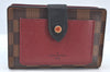Authentic Louis Vuitton Damier Portefeuille Juliet Wallet N60381 Bordeaux 4424H