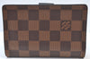 Authentic Louis Vuitton Damier Portefeuille Juliet Wallet N60381 Bordeaux 4424H