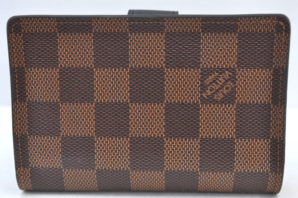 Authentic Louis Vuitton Damier Portefeuille Juliet Wallet N60381 Bordeaux 4424H
