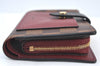 Authentic Louis Vuitton Damier Portefeuille Juliet Wallet N60381 Bordeaux 4424H