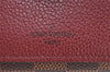 Authentic Louis Vuitton Damier Portefeuille Juliet Wallet N60381 Bordeaux 4424H