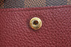 Authentic Louis Vuitton Damier Portefeuille Juliet Wallet N60381 Bordeaux 4424H