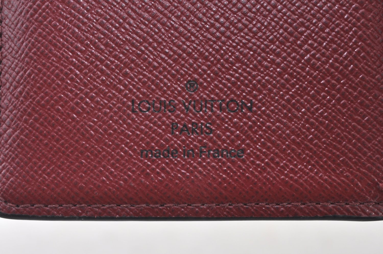 Authentic Louis Vuitton Damier Portefeuille Juliet Wallet N60381 Bordeaux 4424H