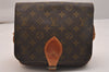 Authentic Louis Vuitton Monogram Cartouchiere MM Shoulder Bag Old Model 4424J