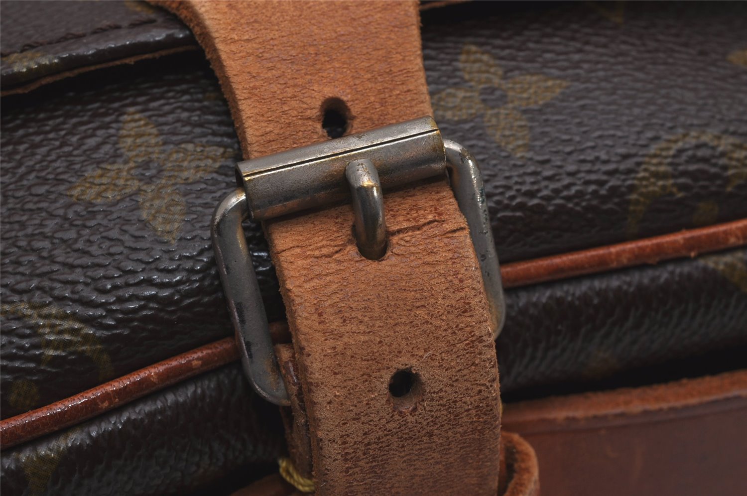 Authentic Louis Vuitton Monogram Cartouchiere MM Shoulder Bag Old Model 4424J