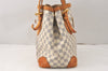 Authentic Louis Vuitton Damier Azur Hampstead MM N51206 Shoulder Tote Bag 4424K
