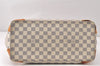 Authentic Louis Vuitton Damier Azur Hampstead MM N51206 Shoulder Tote Bag 4424K