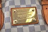 Authentic Louis Vuitton Damier Azur Hampstead MM N51206 Shoulder Tote Bag 4424K