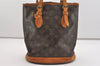 Authentic Louis Vuitton Monogram Bucket PM Shoulder Tote Bag M42238 LV 4426J