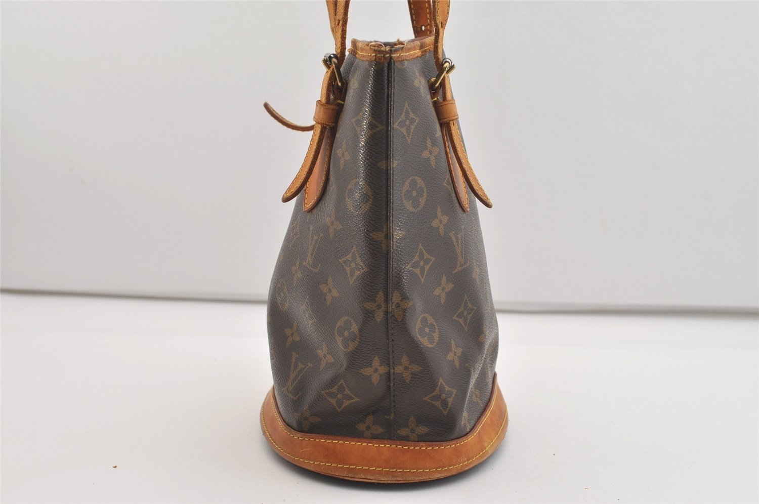 Authentic Louis Vuitton Monogram Bucket PM Shoulder Tote Bag M42238 LV 4426J