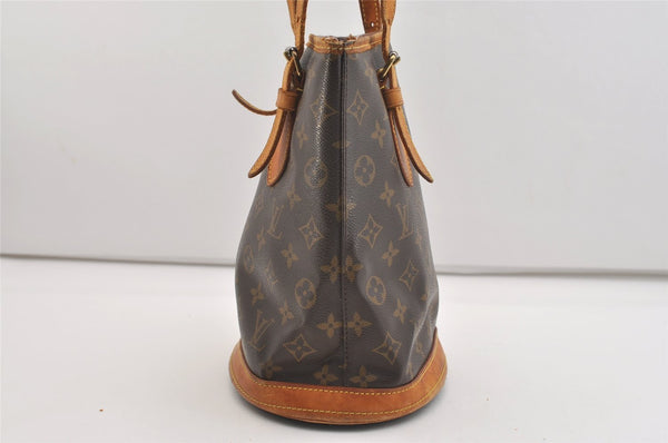 Authentic Louis Vuitton Monogram Bucket PM Shoulder Tote Bag M42238 LV 4426J