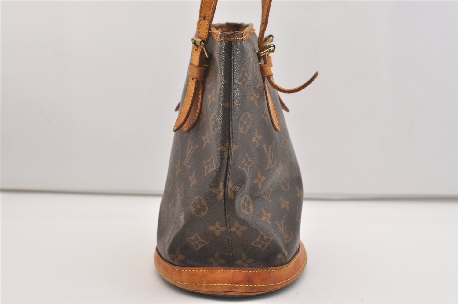 Authentic Louis Vuitton Monogram Bucket PM Shoulder Tote Bag M42238 LV 4426J