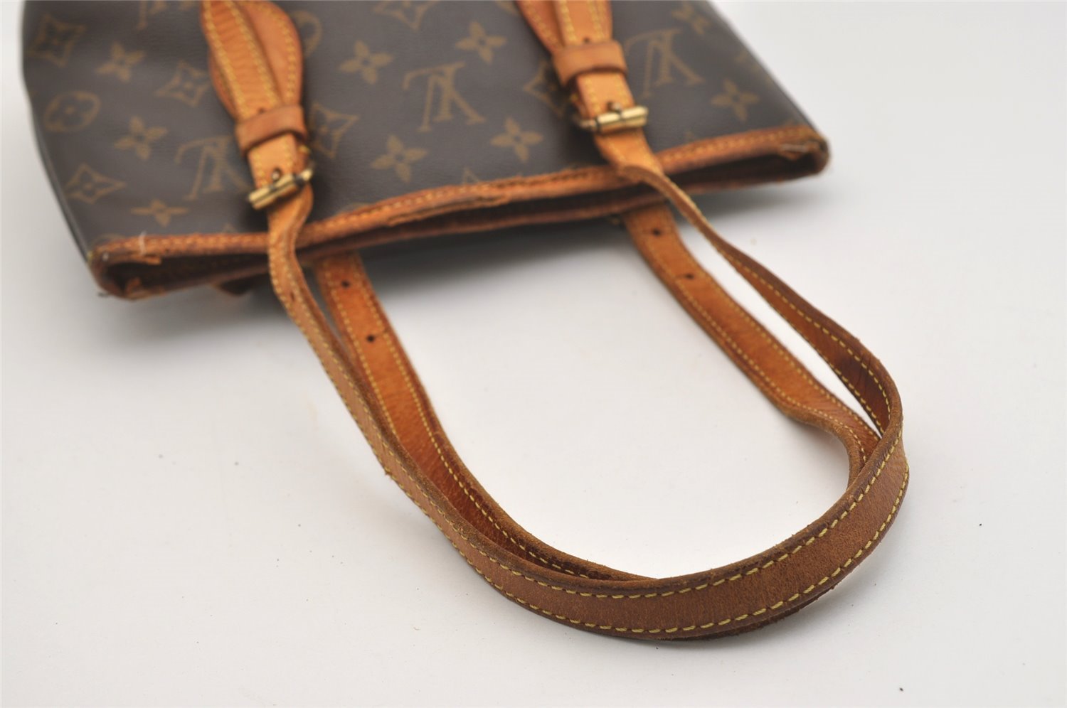 Authentic Louis Vuitton Monogram Bucket PM Shoulder Tote Bag M42238 LV 4426J