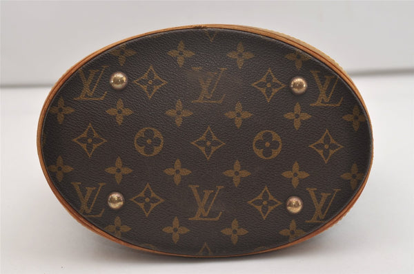 Authentic Louis Vuitton Monogram Bucket PM Shoulder Tote Bag M42238 LV 4426J