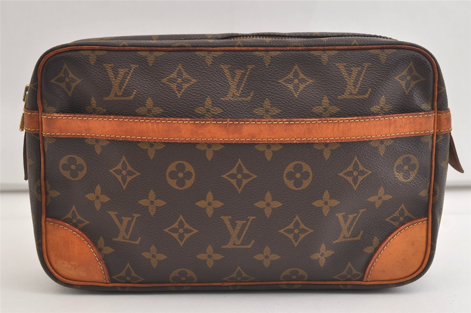 Authentic Louis Vuitton Monogram Compiegne 28 Clutch Hand Bag M51845 LV 4426K