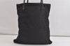 Authentic FENDI Vintage Zucca Shoulder Tote Bag Nylon Leather Black Junk 4427K