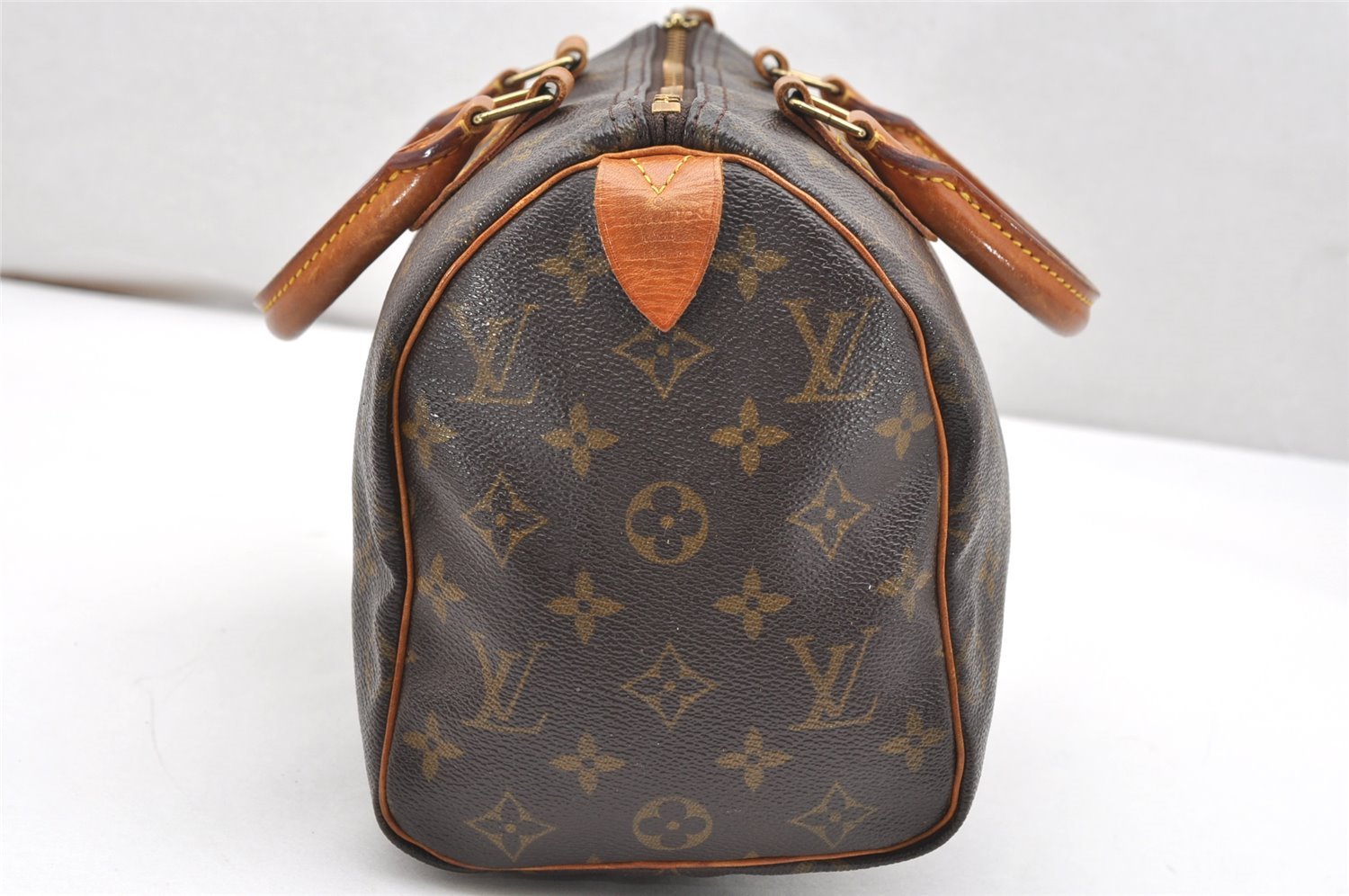 Authentic Louis Vuitton Monogram Speedy 25 Boston Hand Bag M41528 LV 4428K