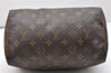 Authentic Louis Vuitton Monogram Speedy 25 Boston Hand Bag M41528 LV 4428K