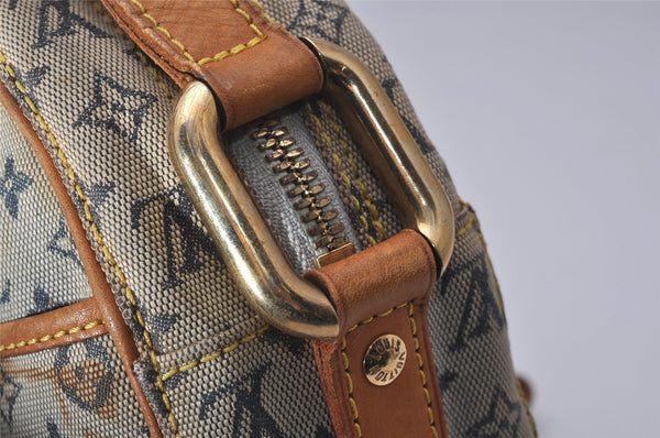 Auth Louis Vuitton Monogram Mini Jeanne GM Shoulder Bag M92000 Blue Junk 4429I