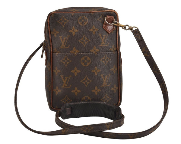 Authentic Louis Vuitton Monogram Danube Shoulder Cross Bag Old Model LV 4429J
