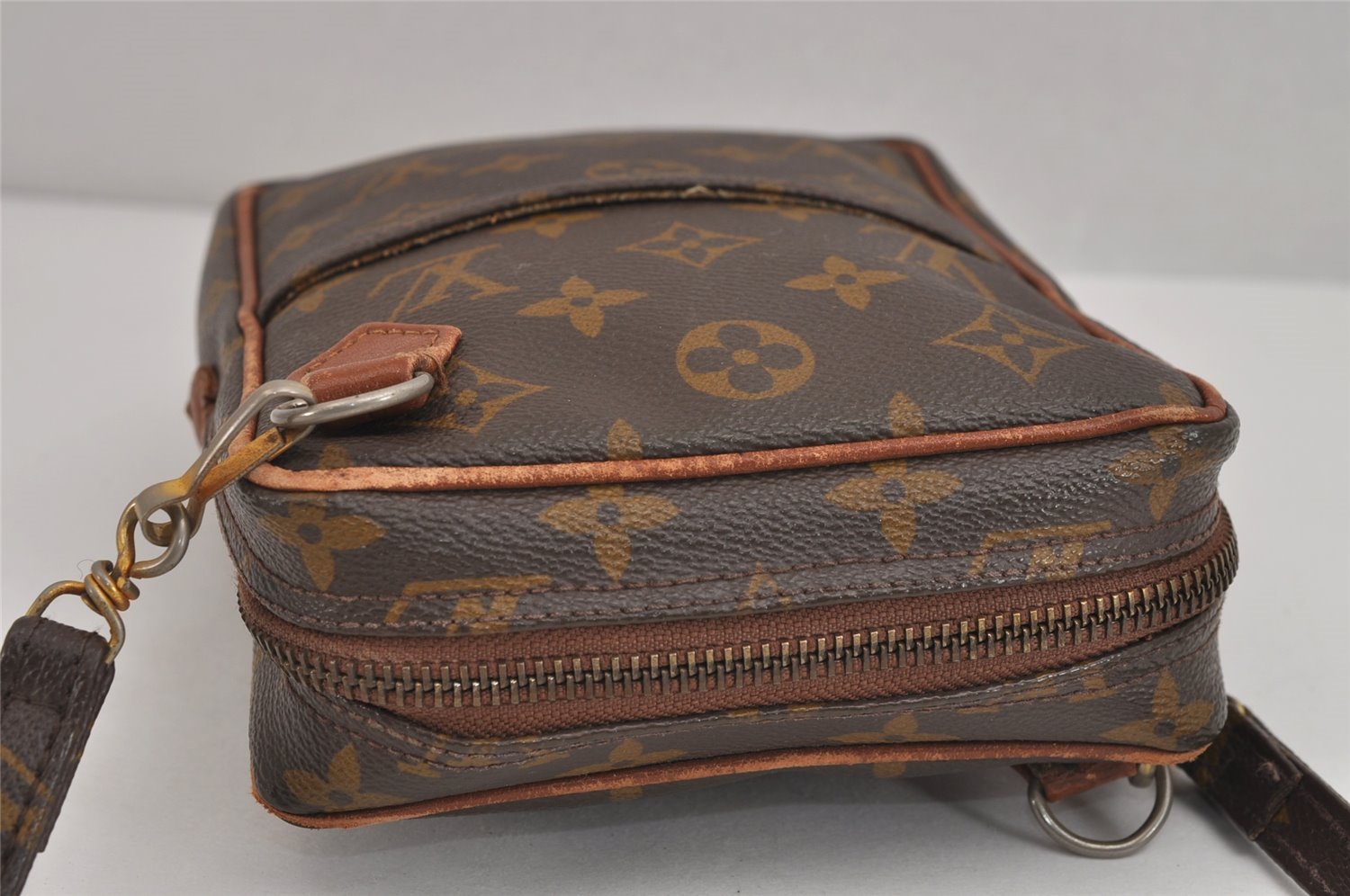 Authentic Louis Vuitton Monogram Danube Shoulder Cross Bag Old Model LV 4429J