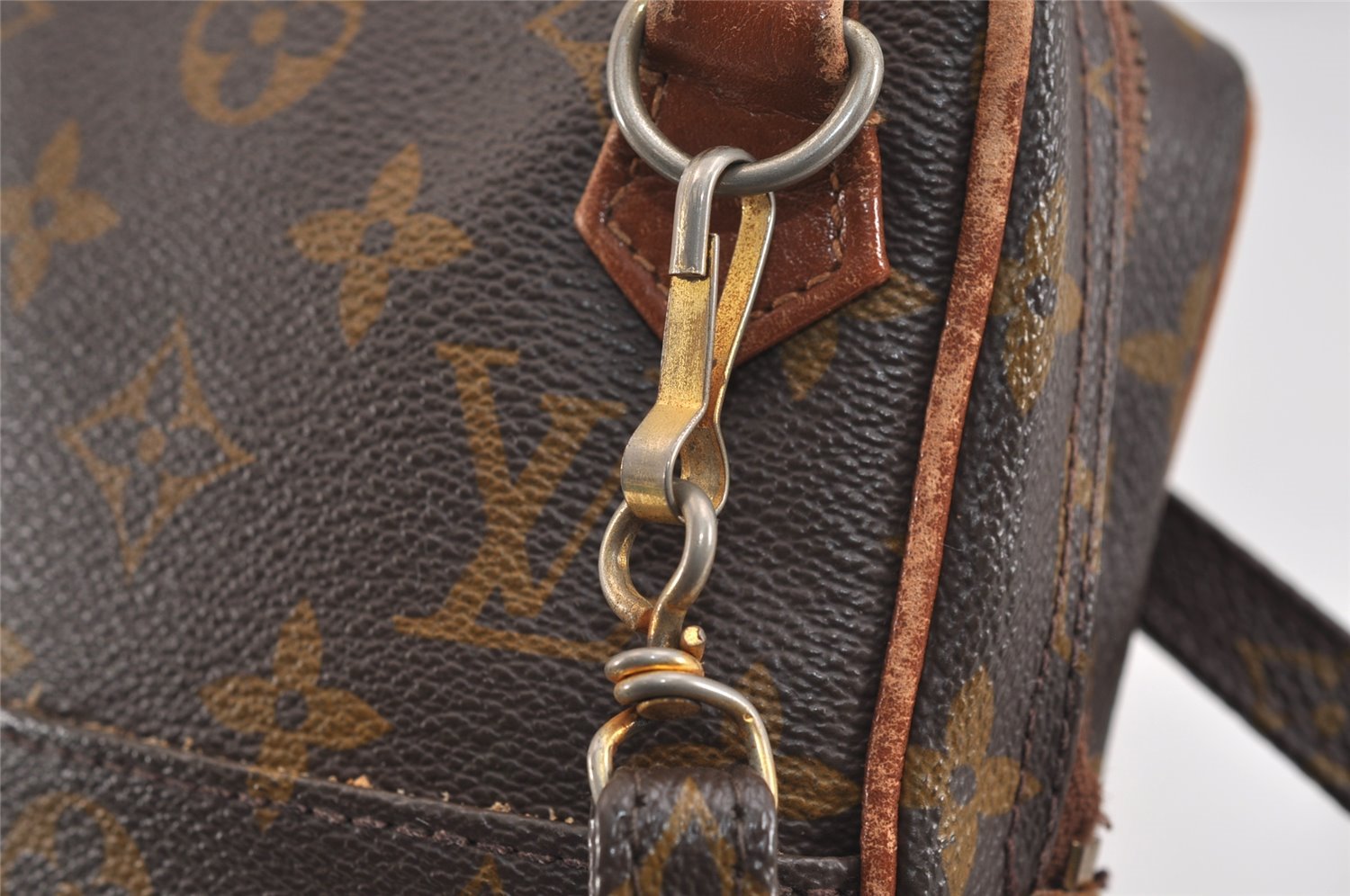 Authentic Louis Vuitton Monogram Danube Shoulder Cross Bag Old Model LV 4429J