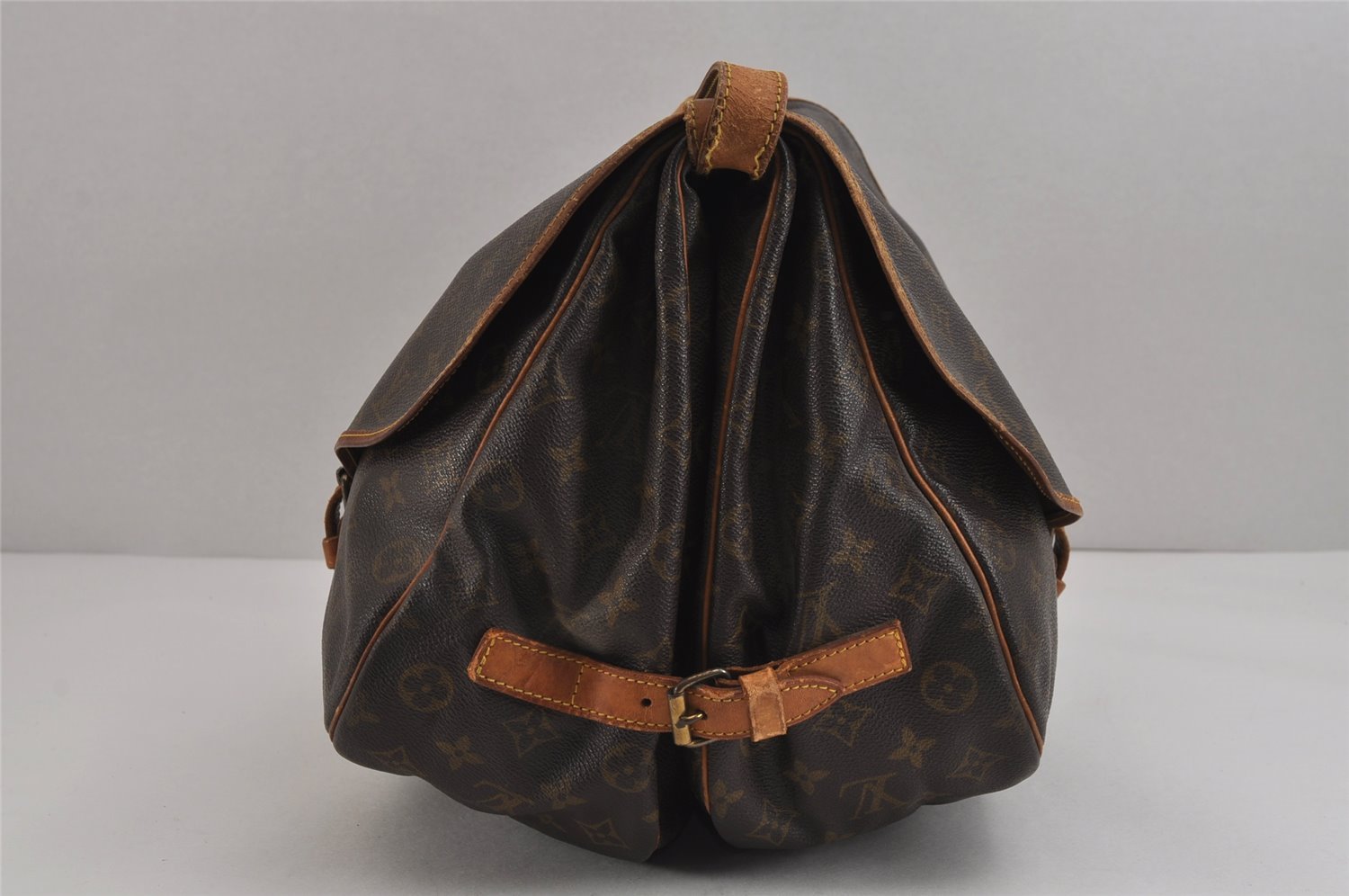 Authentic Louis Vuitton Monogram Saumur 35 Shoulder Cross Bag M42254 LV 4430J