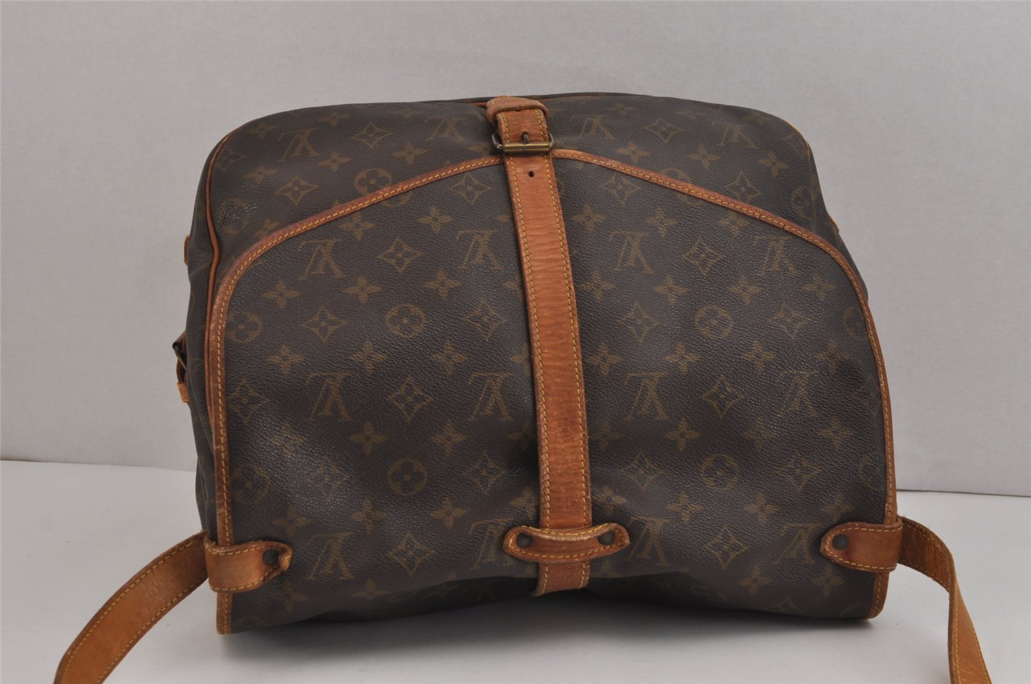 Authentic Louis Vuitton Monogram Saumur 35 Shoulder Cross Bag M42254 LV 4430J